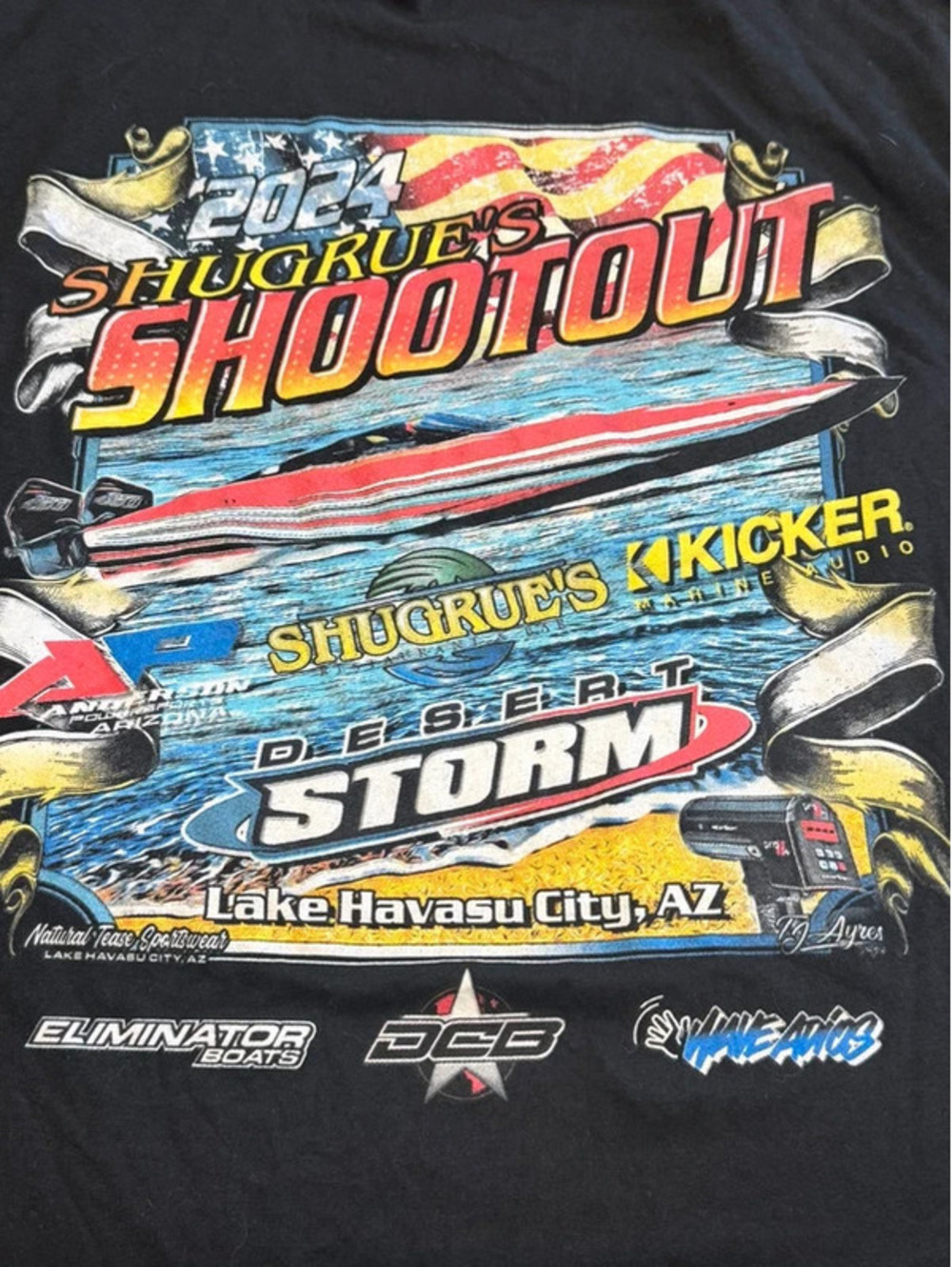 Shugrue’s Shootout 2024 Lake Havasu Boat Racing T-Shirt 1323